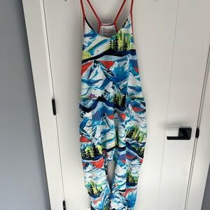 Hot Shot Printed Onesie - Skinic Route Apres Combo